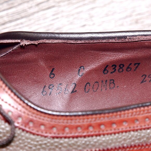 * NIB * $295 Allen Edmonds AMHERST Women's 6 C Green/Brown * add $15 Trees - Picture 6 of 13